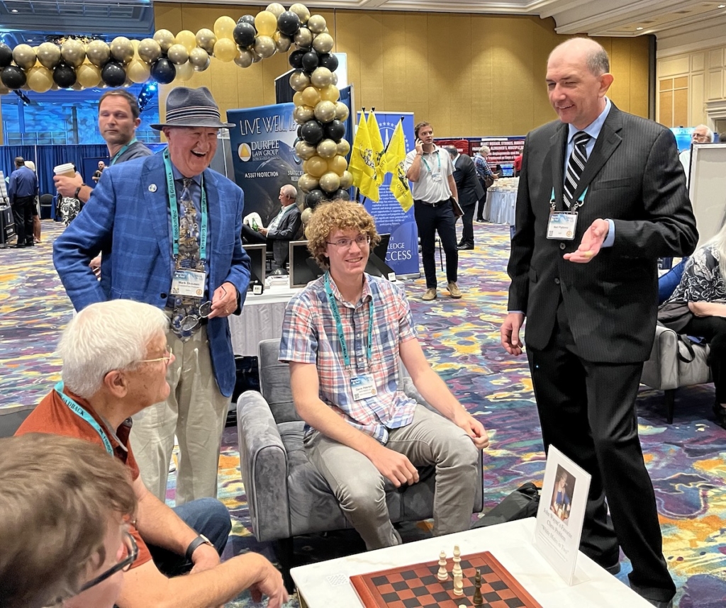 Davis Peterson wins chess contest at FreedomFest '22