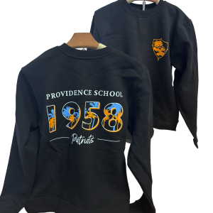 Providence sweatshirt 1958 with palm trees, black and blue